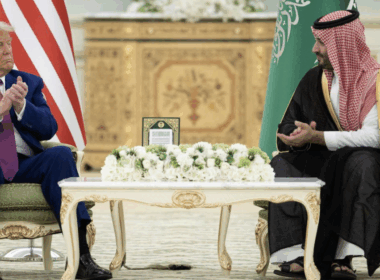 US President Donald Trump during the tour of the Middle East.